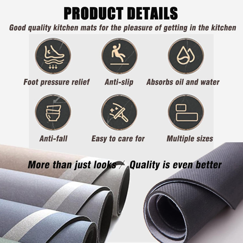 Anti Slip Kitchen Floor Mat 😍(Buy 1 Get 1 Free )😍