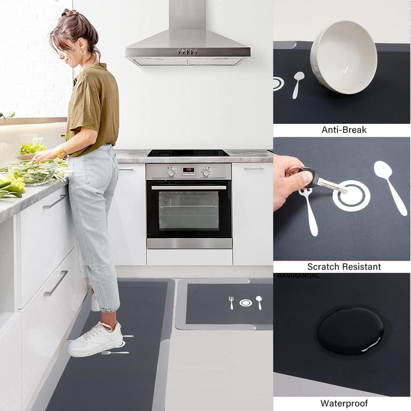 Anti Slip Kitchen Floor Mat 😍(Buy 1 Get 1 Free )😍