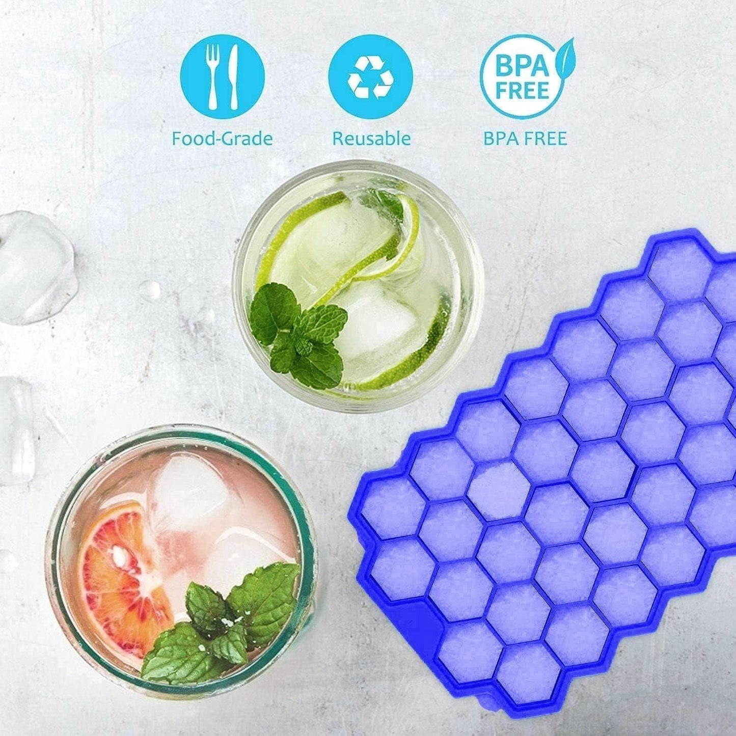 Ball Shape Ice, Moulds- For perfect round ice balls (Buy 1 Get 1 Free)