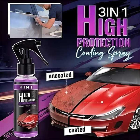 3 in 1 High Protection Quick Car Ceramic Coating Spray - (BUY 1 Get 1 Free)