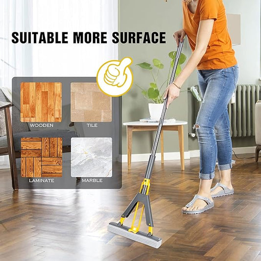 Multi-Purpose Foldable Floor Cleaning Squeeze Mop Wiper