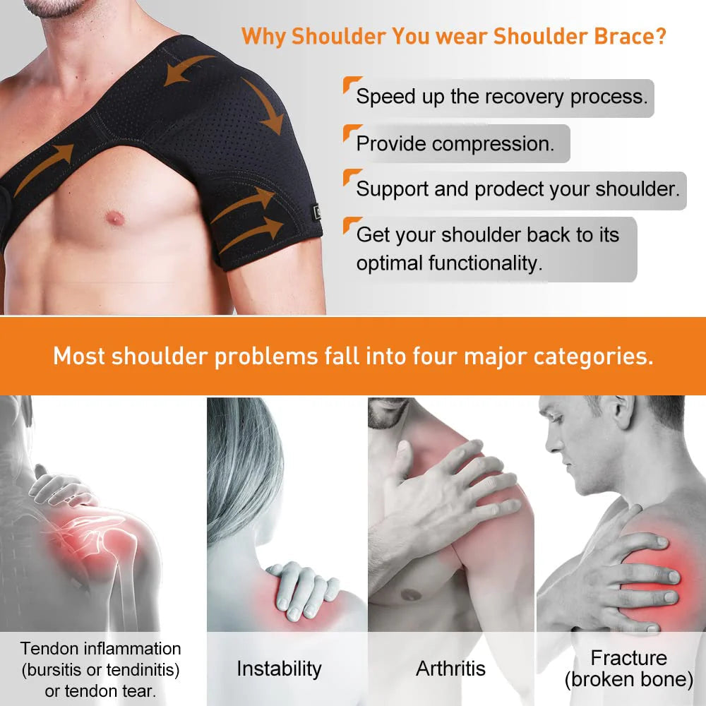 ✅Shoulder Support Back Brace✅  PAIN RELIEF Shoulder Support Back Brace (DOCTOR'S CHOICE) INSTANT RELIEF✅